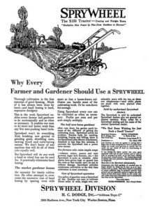 Sprywheel garden tractor